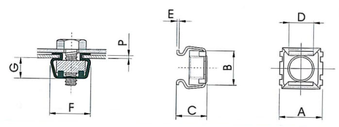 Kit Dadi M6 e Viti M612 Professionali Nickel (Bustina da 20pz
